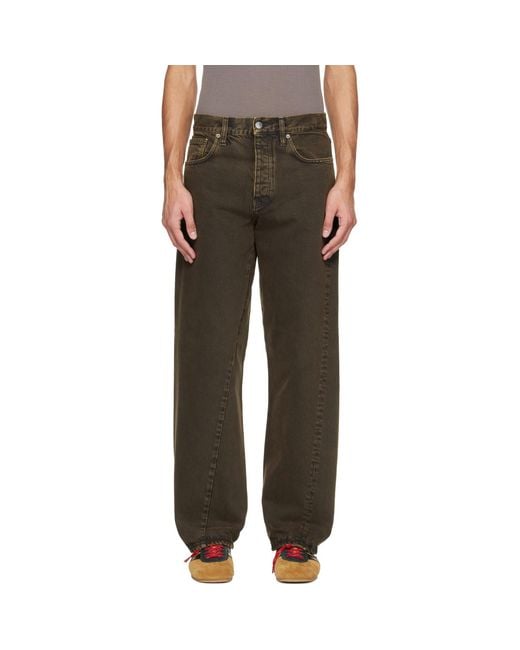 sunflower Black Wide Twist Jeans for men