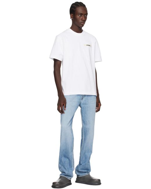 Jacquemus White Les Classiques 'le T-shirt Gros Grain' T-shirt for men