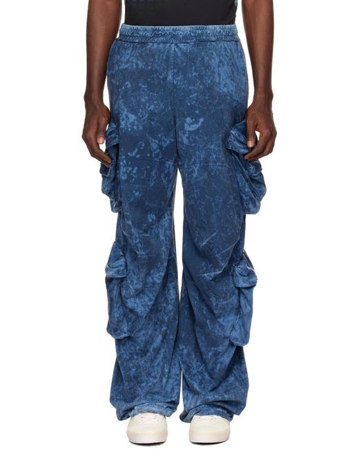 DIESEL Blue P-Hugy-P1 Cargo Pants for men