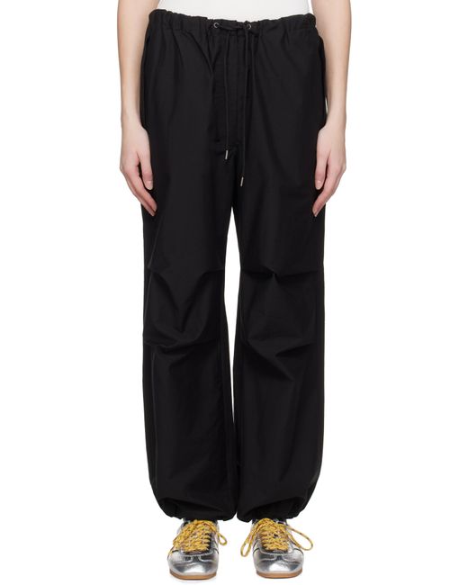 Acne ブラック リラックスフィット トラウザーズ Black