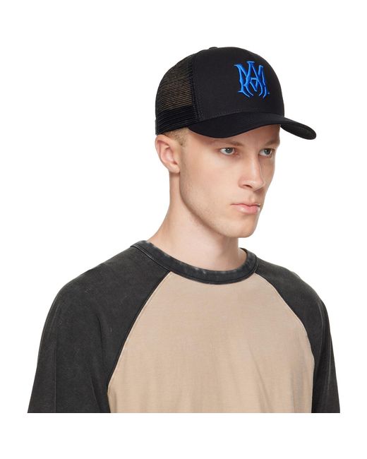 Amiri Black 'Ma' Trucker Cap for men