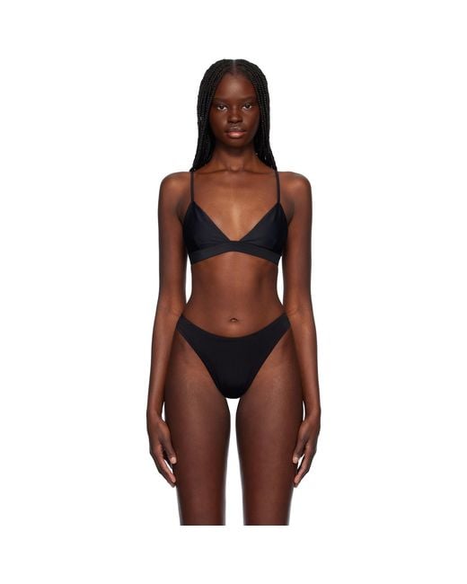 CDLP Black Triangle Bikini Top