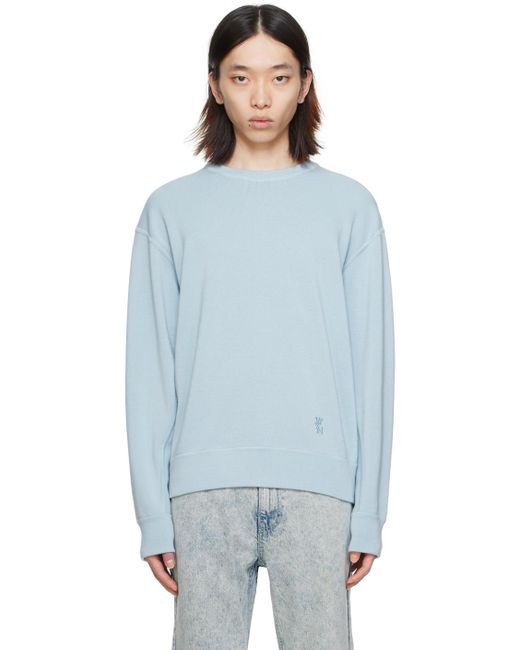 Wooyoungmi Blue Patch Sweater for men