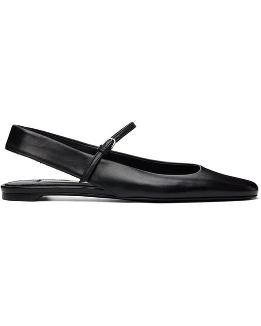 Totême Black Slingback Nappa Mary Jane Ballerina Flats