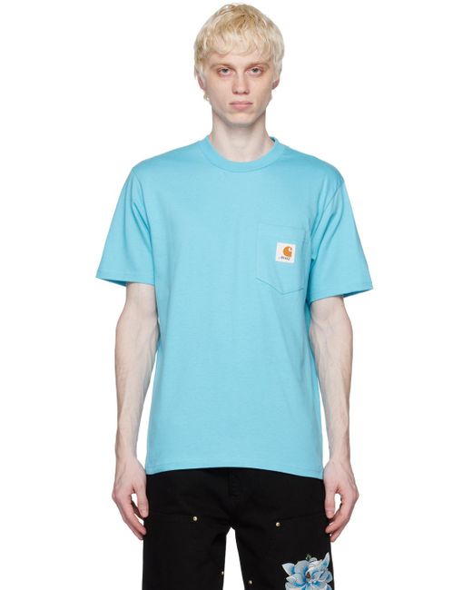 AWAKE NY Blue Carhartt Wip Edition T-shirt for men