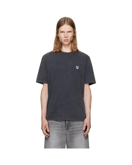 Maison Kitsuné Black Fox Head Faded Comfort T-Shirt for men