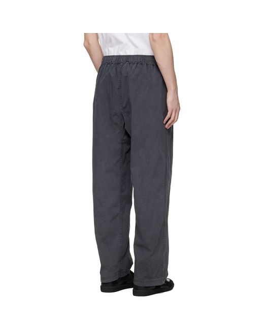 Skims Gray Woven Pull-On Trousers for men