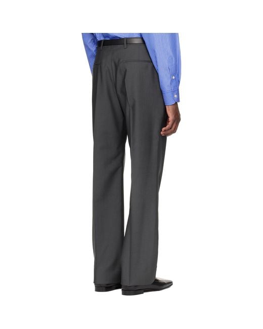 Valentino Blue Wool Trousers for men