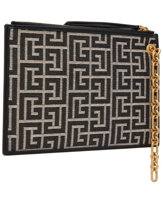 Balmain Metallic Pulse Zipped Pouch