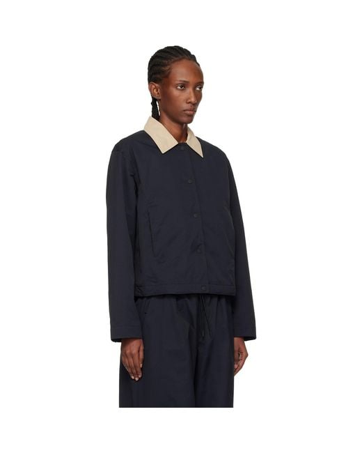 On Shoes Blue Coach Jacket