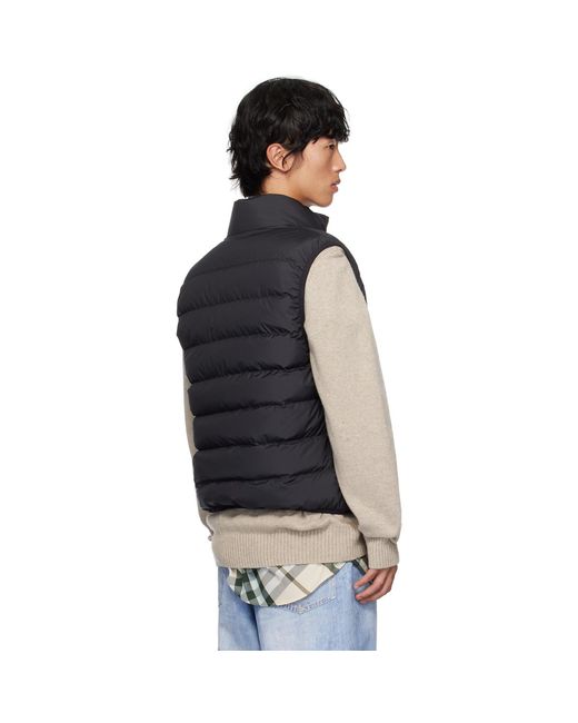 Moncler Black Contrin Down Vest for men
