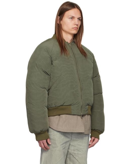 Seventh Khaki Sumo Bomber Jacket in Green for Men | Lyst
