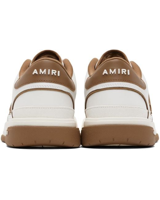 Amiri Black White & Brown Classic Low Sneakers for men