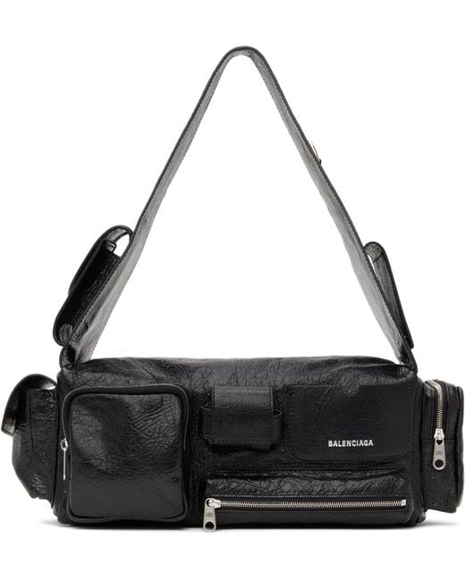 Balenciaga Black S Superbusy Sling Bag for men