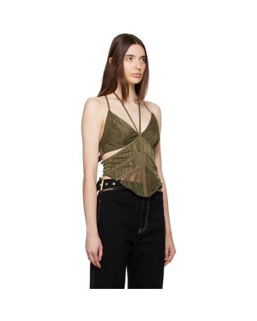 Dion Lee Black Camo Corset