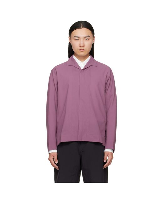 Veilance Purple Cusec Ls Shirt for men