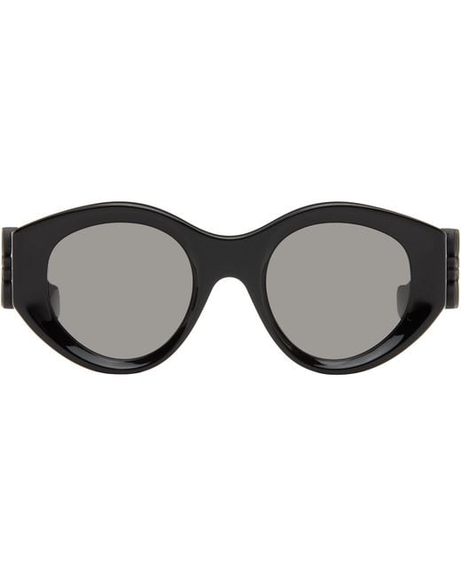 Loewe Black Maxi Anagram Butterfly Sunglasses for men