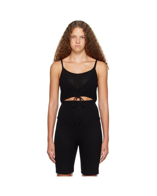 Leset Black Jasmine Tank Top
