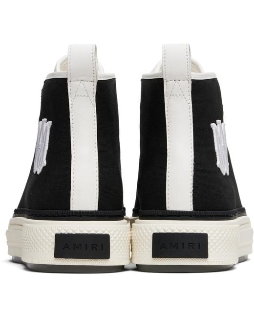 Amiri Black Ankle-High Sports Shoes "Ma Court Hi" for men