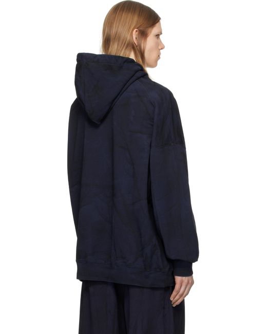 Juun.J Blue New Dyeing Hoodie for men