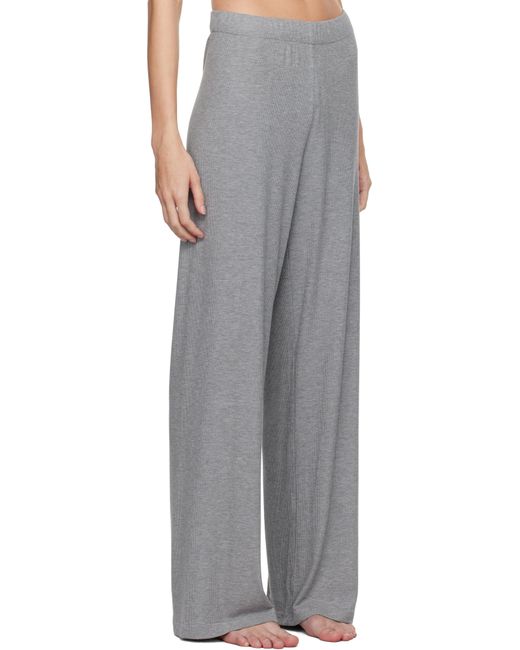Skims Black Soft Lounge Pyjama Set