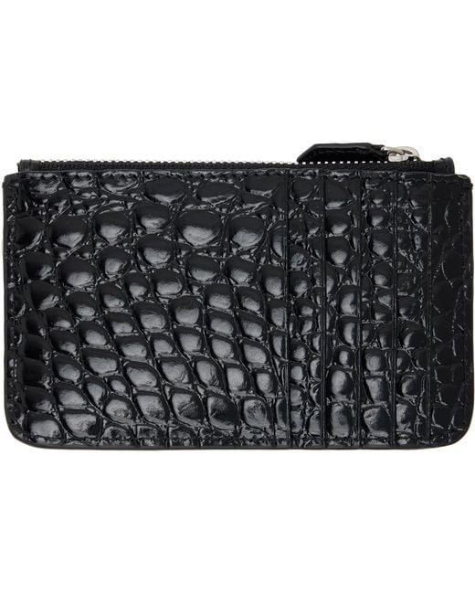 Vivienne Westwood Black Half Moon Card Holder for men