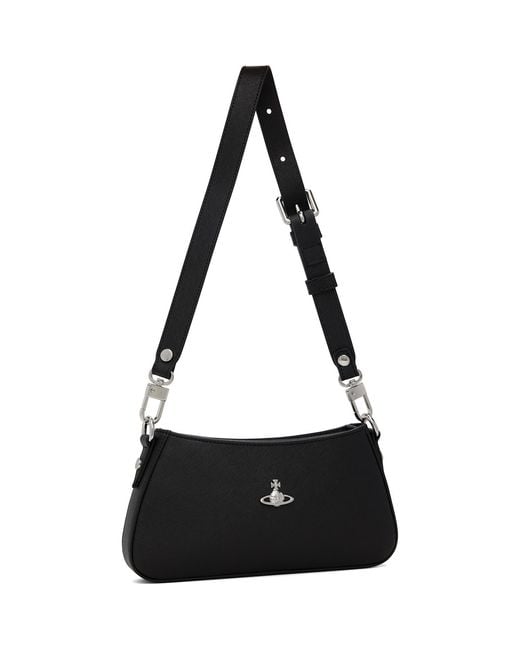 Vivienne Westwood Black Tasha Shoulder Phone Bag