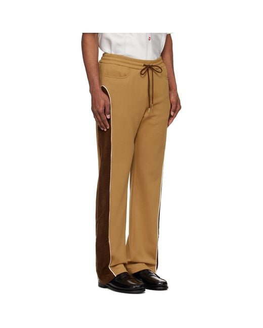 Casablanca Multicolor Chenille Panelled Track Pants for men