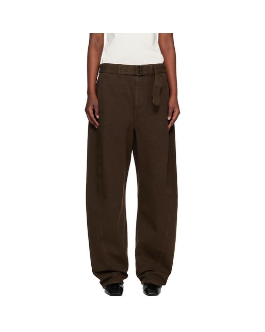 Lemaire Black Twisted Belted Jeans