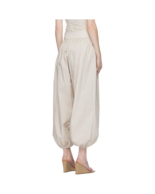 Belle Anna Natural Taupe Blanca Lounge Pants