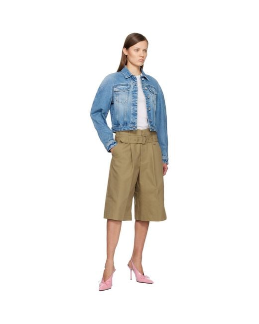 Jacquemus Blue 'The Ovalo De-Nîmes' Denim Jacket