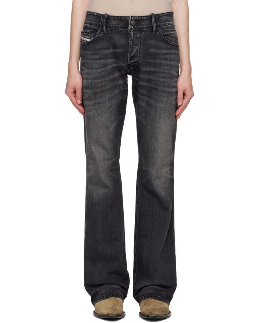 DIESEL Black Bootcut D-Backler Jeans for men
