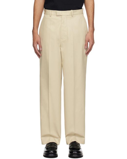 Rohe Natural Wide-leg Trousers for men