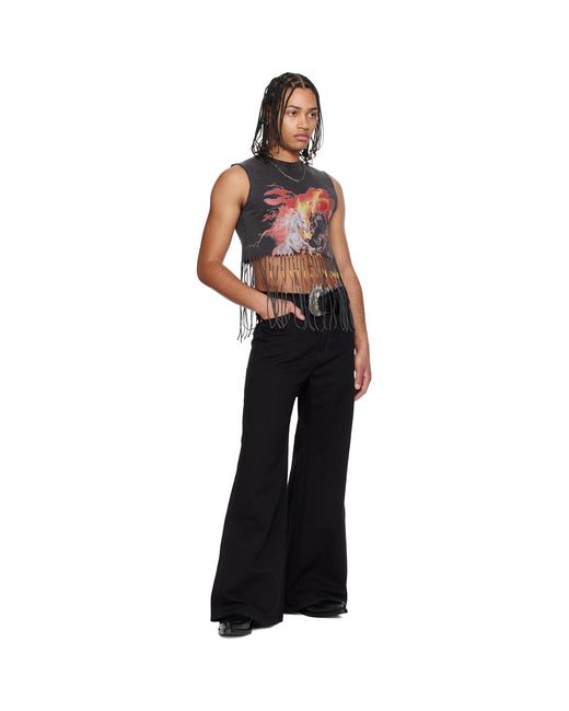 Lu'u Dan Black 'Year Of The Horse' Bronco T-Shirt for men
