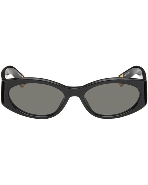 Jacquemus Black Ovalo Sunglasses for men