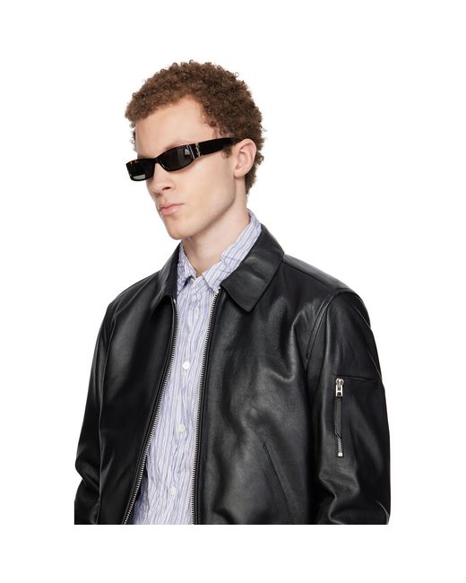 Saint Laurent Black Sl M152 Sunglasses for men
