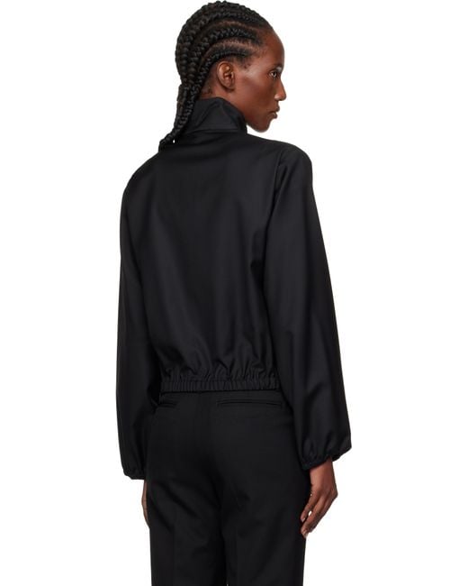 Loulou de Saison Black Zyla Stand Collar Jacket