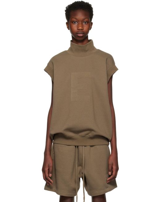 Fear Of God Brown Mock Neck Vest