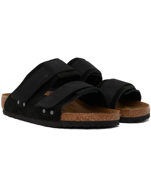 Birkenstock Black Regular Uji Sandals for men
