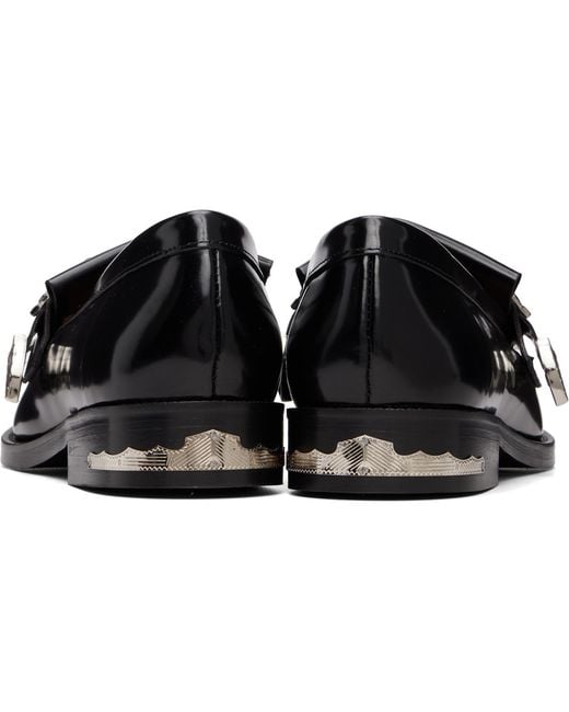 Toga Black Metal Loafers