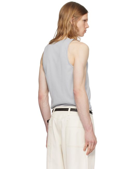 メンズ Lemaire ブルー コットン タンクトップ Black