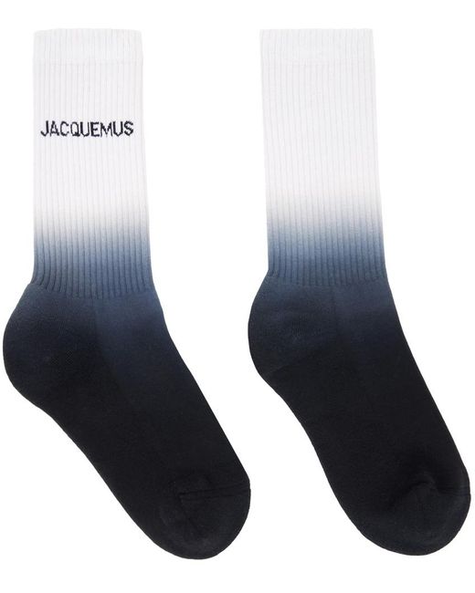 Jacquemus Blue White & Navy Les Classiques 'les Chaussettes Moisson' Socks