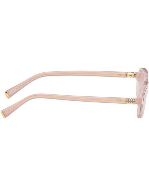Miu Miu Pink Miu Regard Sunglasses