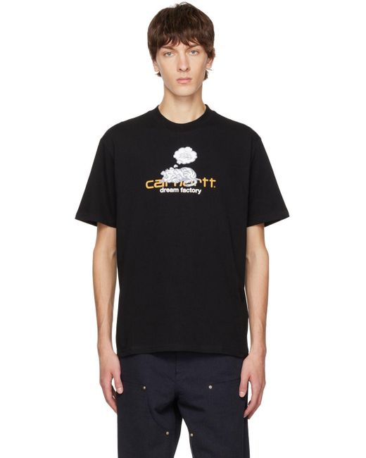 Carhartt WIP Black 'dream Factory' T-shirt for men
