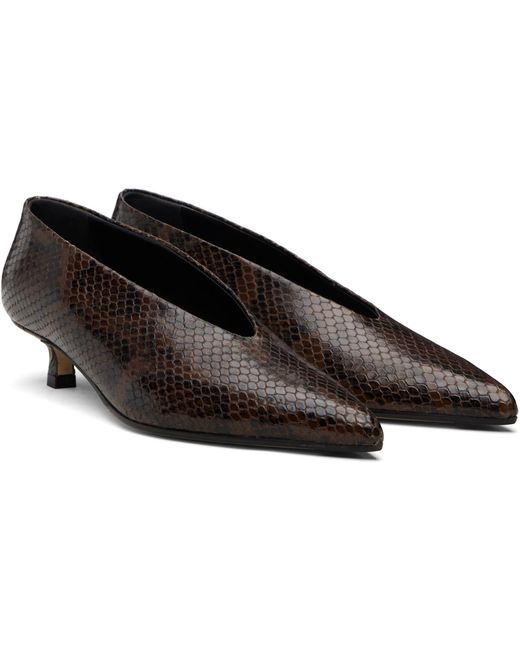 Aeyde Black Clara Pointed-Toe Heels