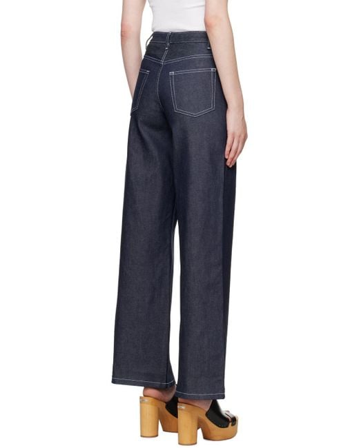 A.P.C. Blue Katie Holmes Edition Elisabeth Jeans