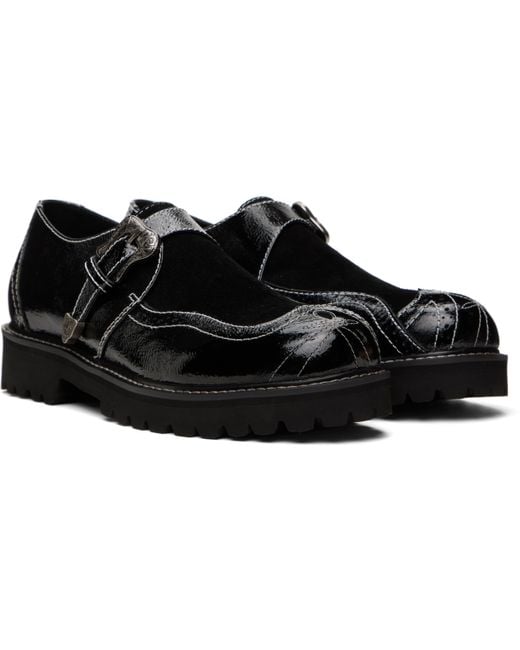 ANDERSSON BELL Black Western Brogue Loafers for men