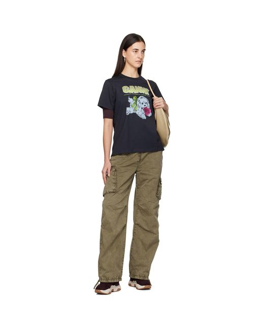 Ganni Multicolor Puppy T-Shirt