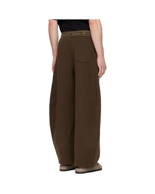 Sacai Brown Sponge Sweatpants for men