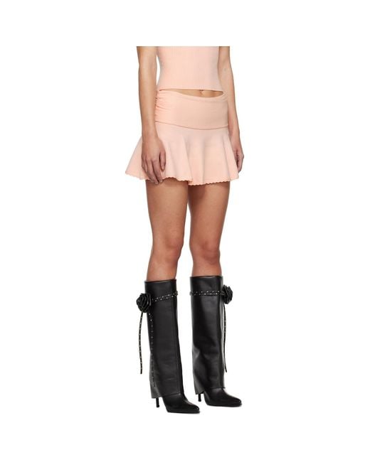 GUIZIO Black Heart Miniskirt
